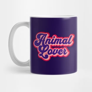 Retro Animal Lover Graphic Logo Mug